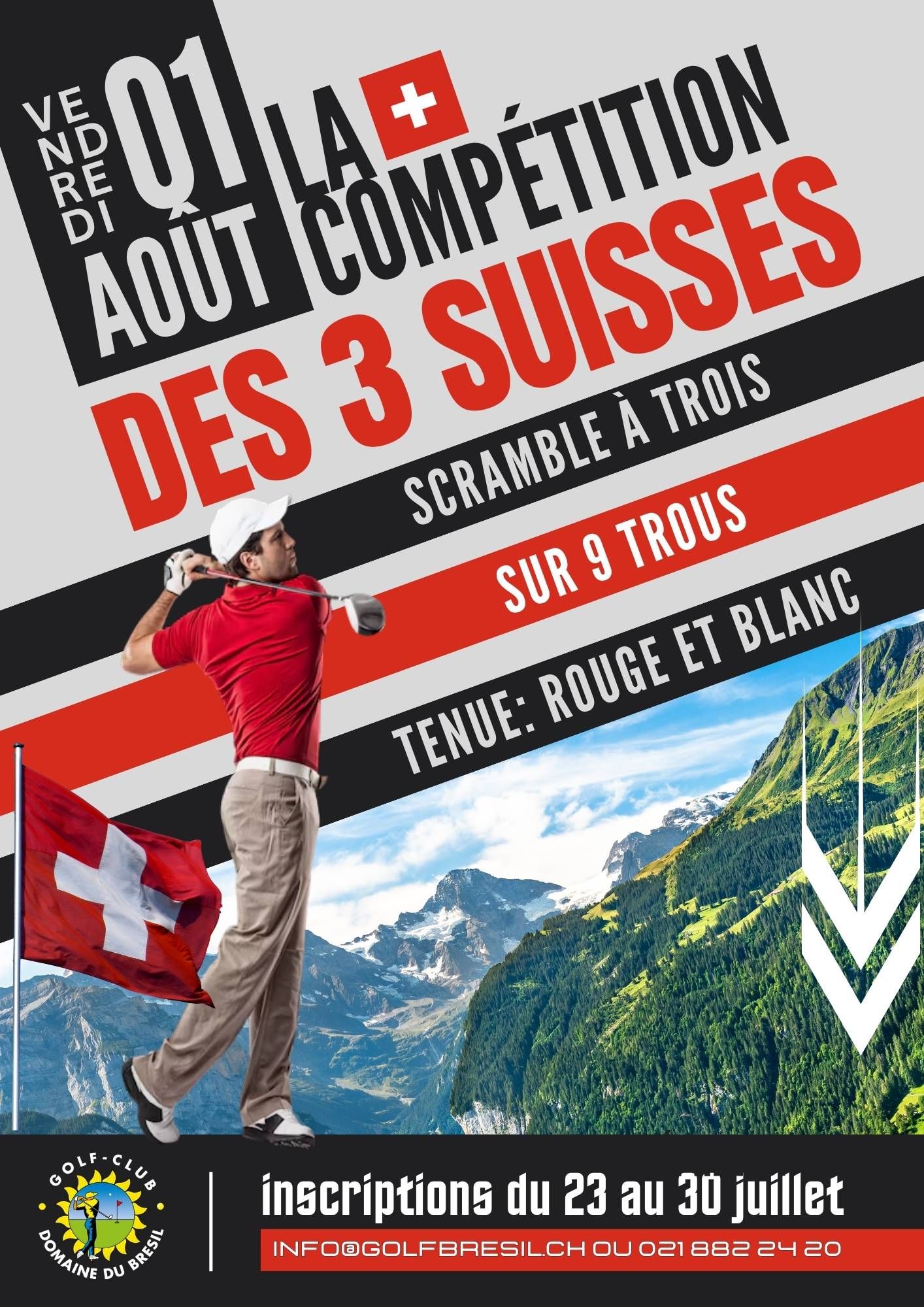 la compétition des 3 suisses